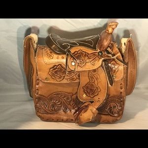 Leather Saddle Purse